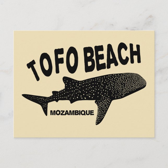 Baden mit Wale Sharks - Tofo Beach Mosambik Postkarte (Vorderseite)