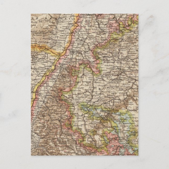 Baden Postkarte (Vorderseite)