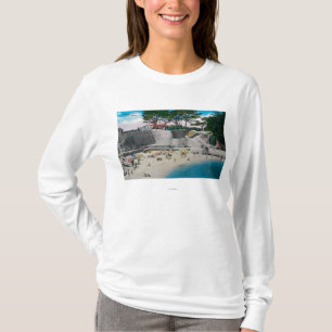 Baden-Strand an der pazifischen Waldung T-Shirt