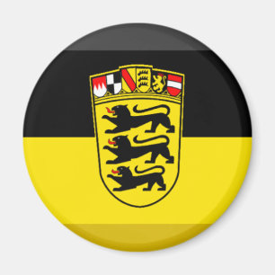 Baden-Württemberg Flaggen-Edelstein Magnet
