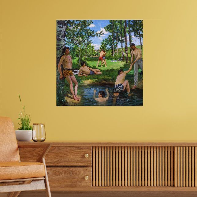 Badende | Frédéric Bazille | Poster (Wohnzimmer 2)
