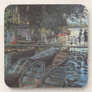 Badende in La Grenouillère von Claude Monet Getränkeuntersetzer