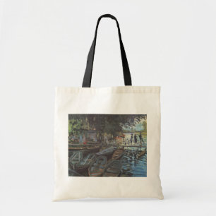 Badende in La Grenouillère von Claude Monet Tragetasche