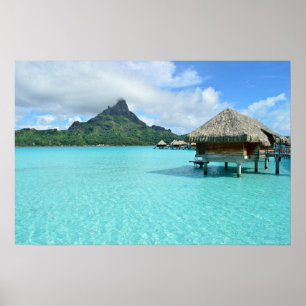 Badeort Bora Bora Poster
