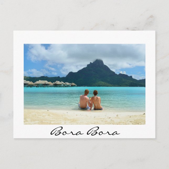 Badeort Bora Bora Postkarte (Vorderseite)