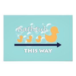 Bäder Wand Kunst "Enten in einer Reihe" - Foto dru