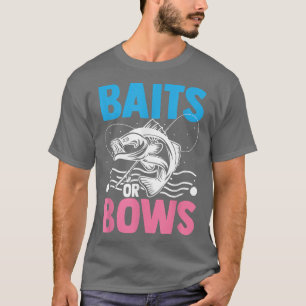 Bades or Bows Funny Baby Announcement Gender Revea T-Shirt
