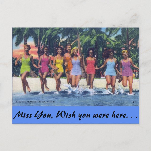 BADESCHÖNHEITEN POSTKARTE (Vorderseite)