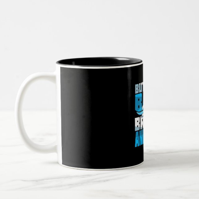 Badespass für Schwimmer Zweifarbige Tasse (Links)