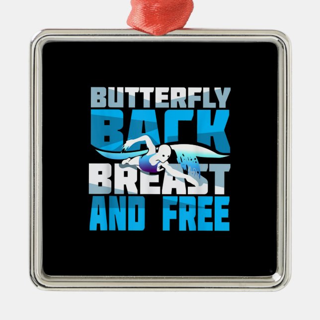 Badespass Ornament Aus Metall (Vorne)