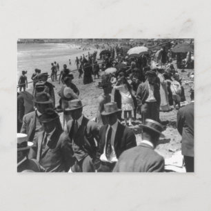 Badestrand in Venedig, CA 1917 Vintag Postkarte