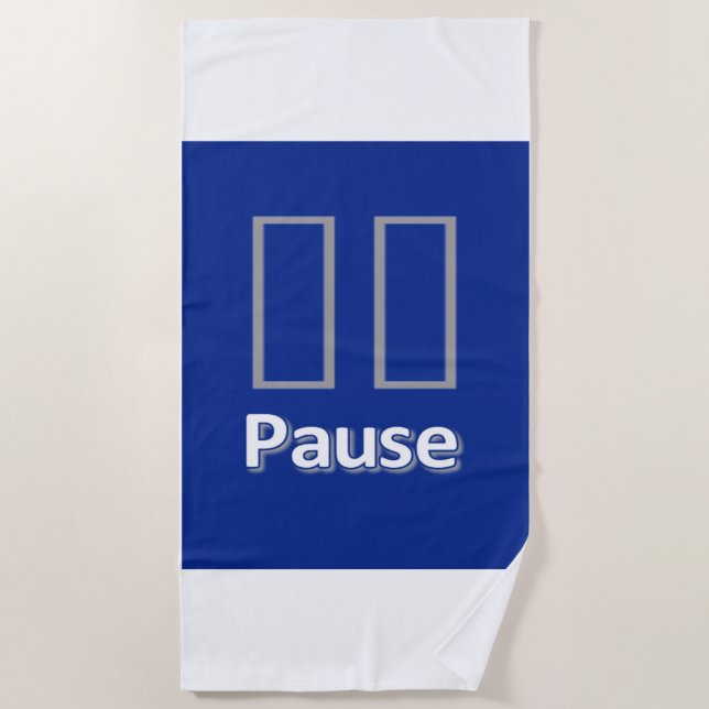 Badetuch Blue Pause (Vorderseite)