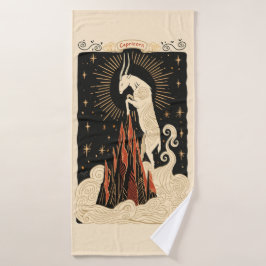 Badetuch Capricorn Celestie Zodiac Art Badehandtuch