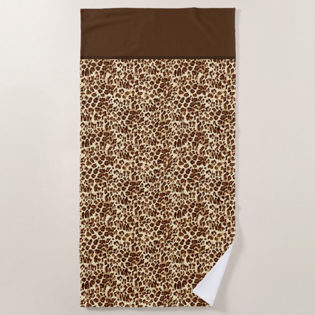 Badetuch Leopard Print (Vorderseite)