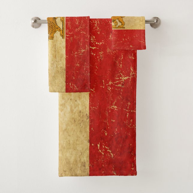 Badetuch Set Iran Flag Löwe und Sonnenschein Iran (Insitu)