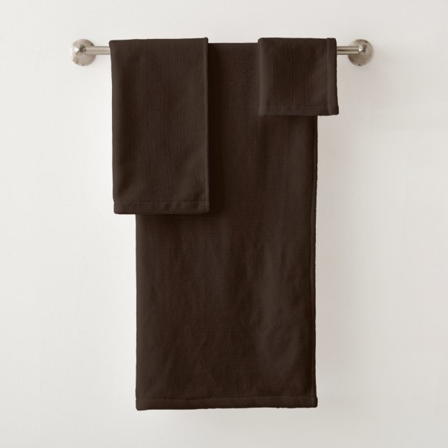Badetuch Set Rich Dark Brown Plush  (Insitu)
