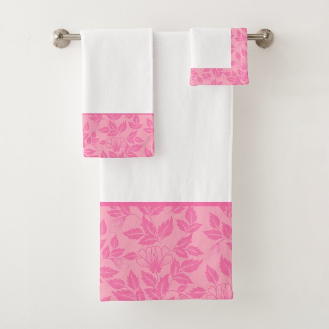 Badetuch Set Vintag Blütenrosa (Insitu)