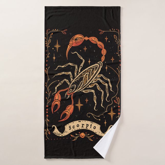 Badetuch Skorpio Celestio Kunst, Dichtung und Musi Badehandtuch (Badehandtuch)