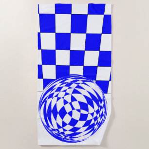 Badetuch - Tafel und Ball Illusion