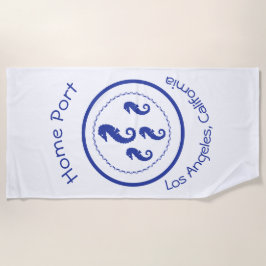 Badetuch - Zuhause Port Sea Pferde