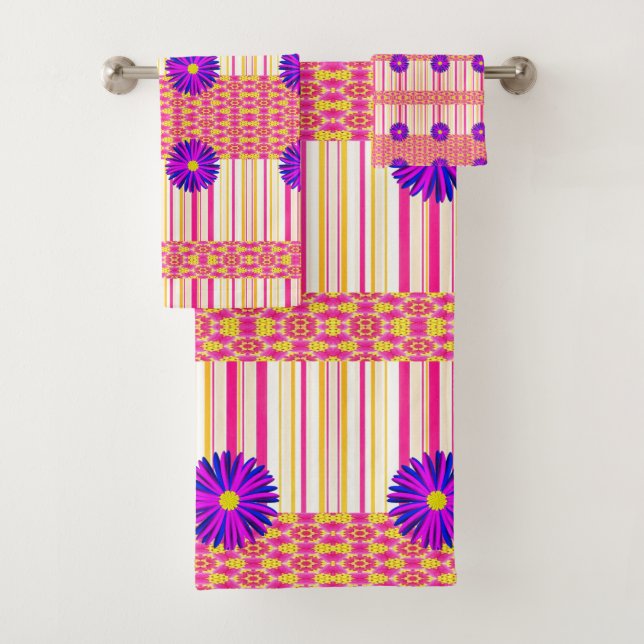 Badetücher Sets Blumen (Insitu)