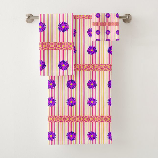 Badetücher Sets Blumen (Insitu)