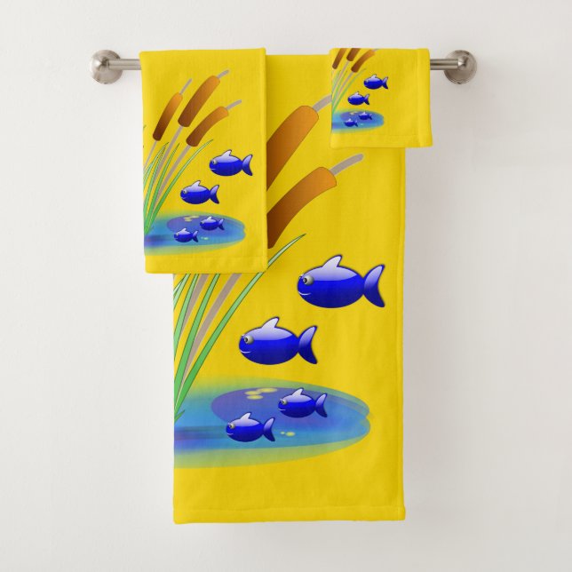 Badetücher Sets Fisch (Insitu)