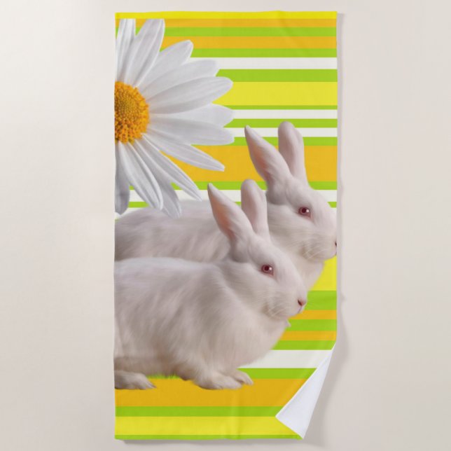 Badetücher weiß Daisy Strandtuch (Vorderseite)