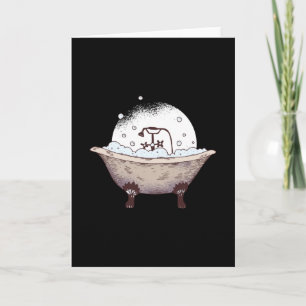 Badewanne Cartoon Karte