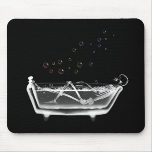 Badewanne-Röntgenstrahl-Skelett - Mousepad
