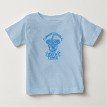Badezeit Elefant Kinder T-Shirt – Süßer spritzende