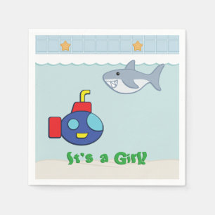 Badezeit-Fantasien Baby Shower Servietten