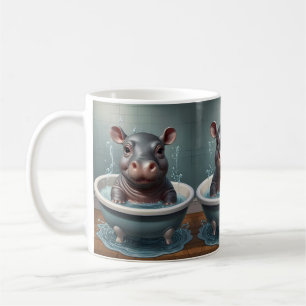 Badezeit-Freunde Tiere in einem Bad Kaffeetasse