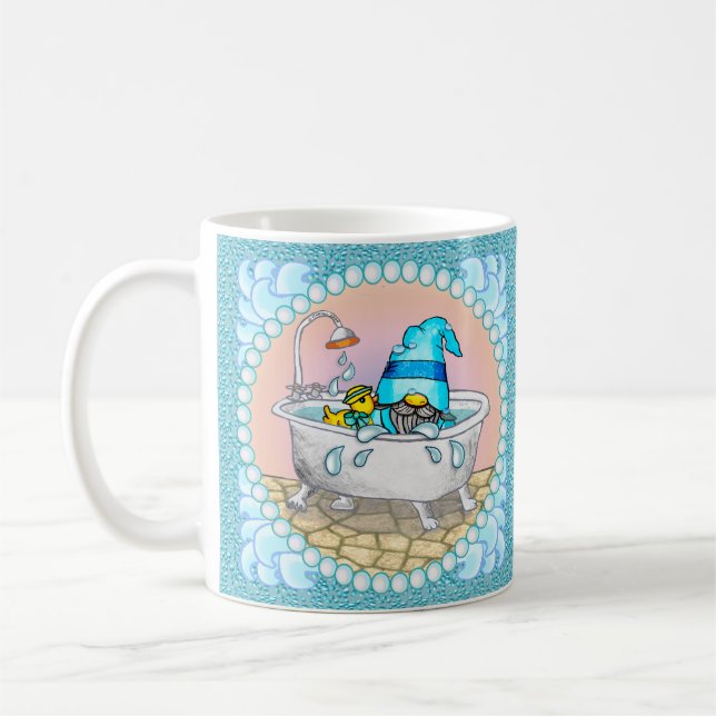 Badezeit-Gnom  Kaffeetasse (Links)