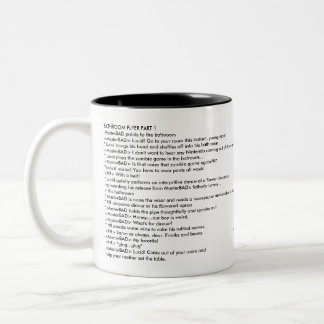 Badezimmer-Flyer-Tasse Zweifarbige Tasse