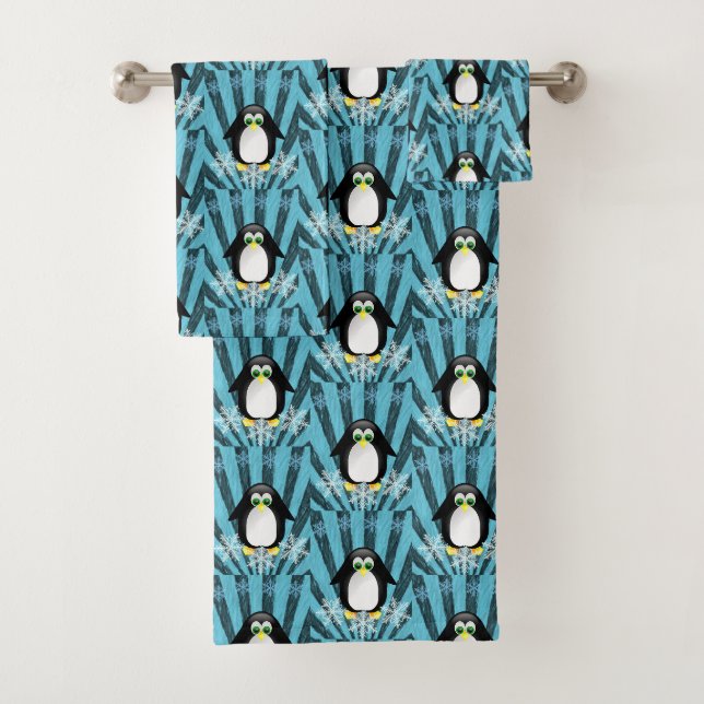 Badezimmer Handtuch Sets Pinguin (Insitu)