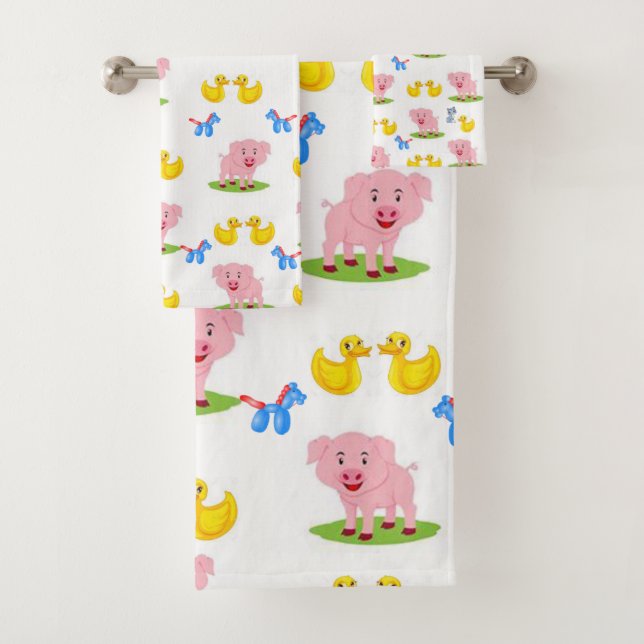 Badezimmer Handtuch Sets Schwein (Insitu)