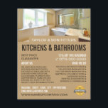 Badezimmer Portrait, Küche & Badezimmer Fitter Flyer<br><div class="desc">Bad Portrait,  Küche & Bad Fitter Gesellschaft Werbung Flyer durch den Business Card Store.</div>