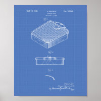 Badezimmer-Skala 1938 Patent Art Blueprint