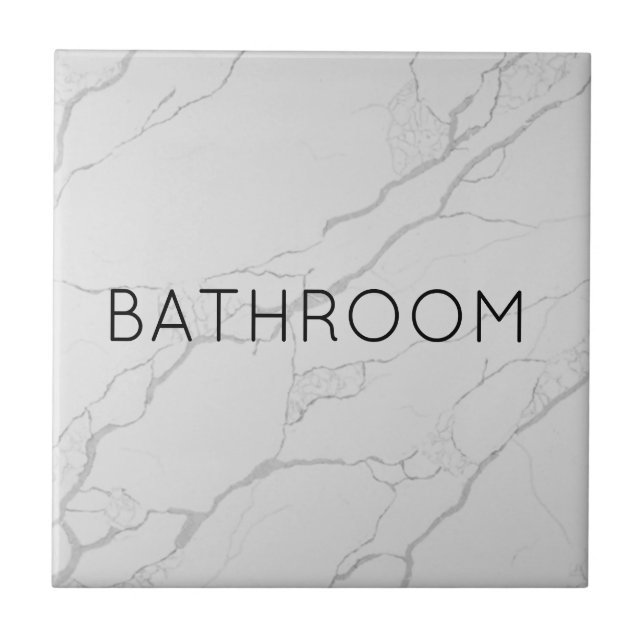BADEZIMMER TÜR ZEICHEN  FLIESE (Vorderseite)
