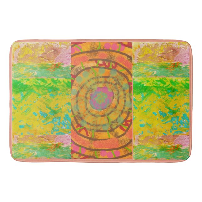 Badezimmerteppich - Aztekendesign Badematte (Vorderseite)