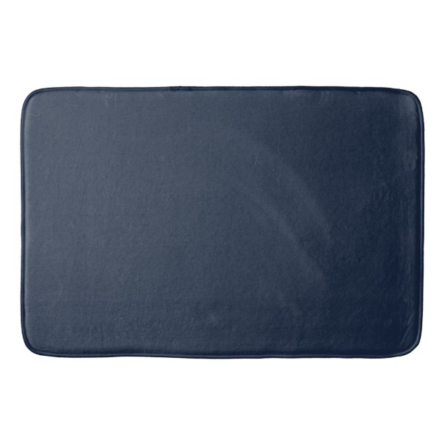 Badezimmerteppich in Mitternachtsblau Badematte (Vorderseite)