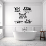 Badezimmerzitate Funny Decor Set Multiple Wandaufkleber<br><div class="desc">Dieses Design kann personalisiert werden, indem Sie die Option Anpassen auswählen, um Text hinzuzufügen oder andere Änderungen vorzunehmen. Wenn dieses Produkt die Möglichkeit hat, das Design auf einen anderen Gegenstand zu übertragen, stellen Sie bitte sicher, dass das Design bei Bedarf angepasst wird. Kontaktieren Sie mich unter colorflowcreations@gmail.com , wenn Sie...</div>