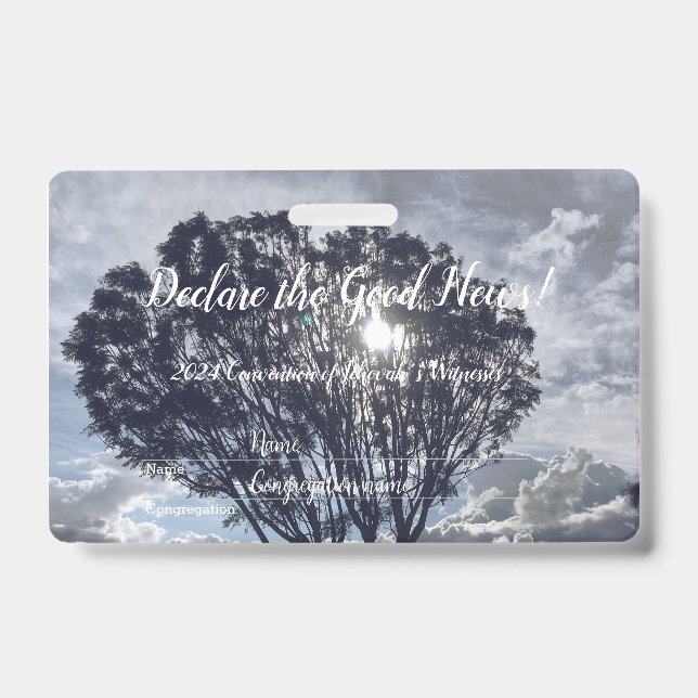 Badge 2024 JW convention clouds (Front)