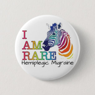 Badge 2,25 pouces - Migraine hémiplégique
