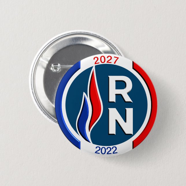 Badge 57 mm, RN 2022 2027 3D Button (Vorne & Hinten)