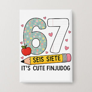 Badge 6 7 Six Sept Joli Professeur Classe Bilingue