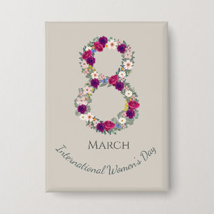 Badge 8 mars Journée internationale de la femme