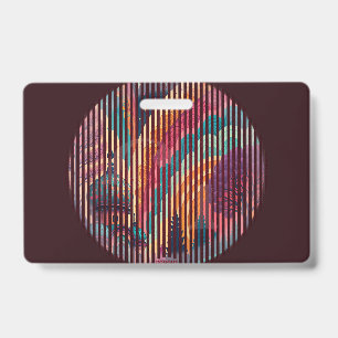 Badge à rayures de fantasy sombre personnalisé