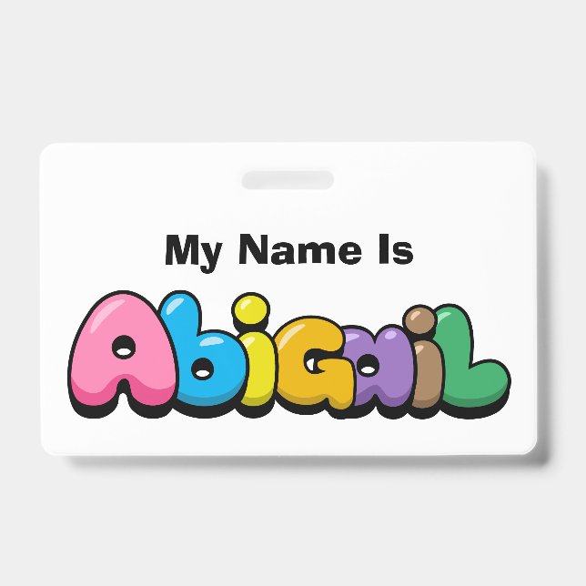 Badge Abigail (Avant)